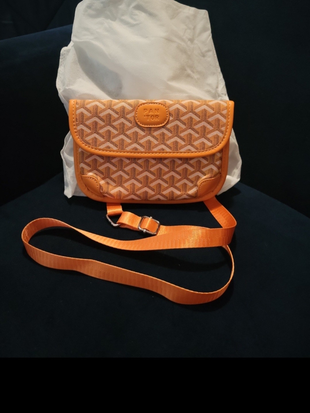 Orange Crossbody Bag - Women's Shoulder Bag